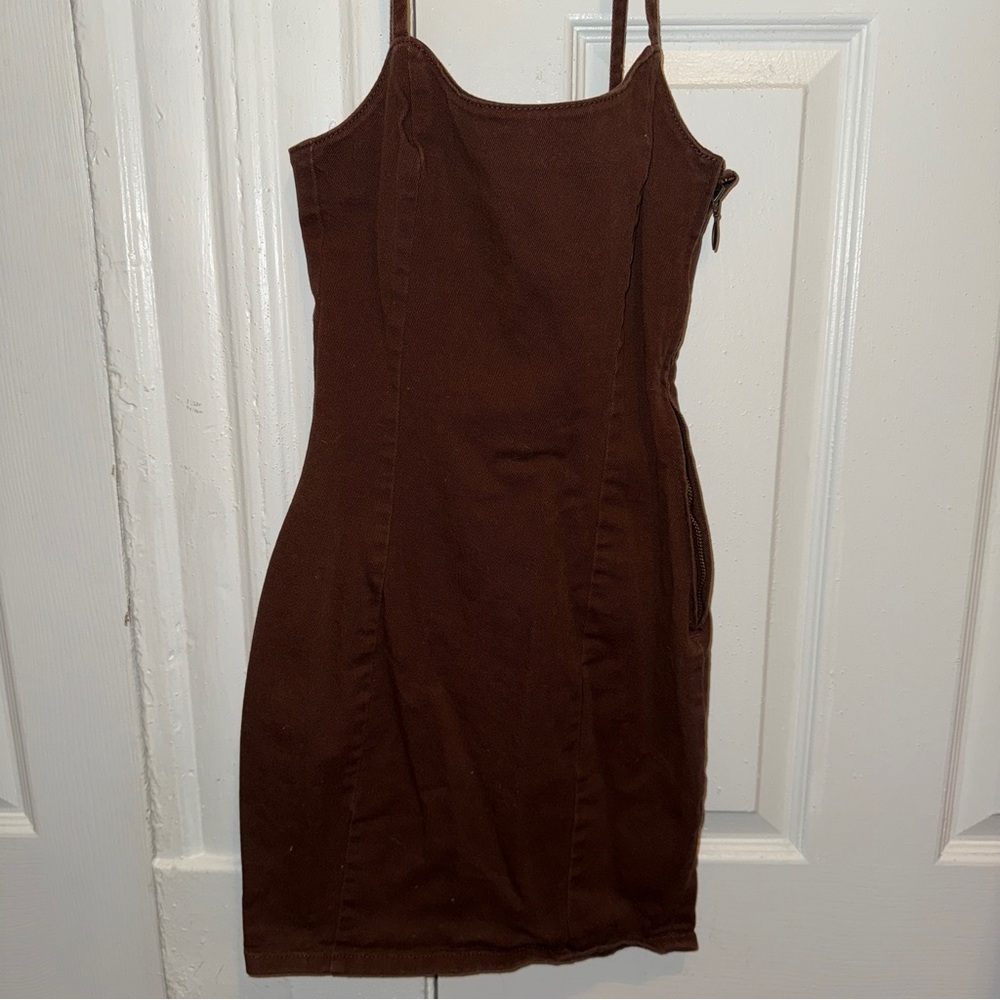 H&M Divided Chocolate Brown Mini Dress – Size XXS
